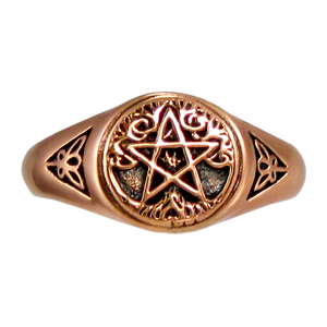 Copper Tree Pentacle Ring Copper Tree Pentacle Ring