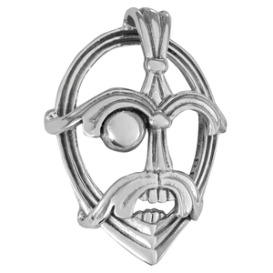 Sterling Silver Odin Three Dimensional Pendant Sterling Silver Odin Three Dimensional Pendant