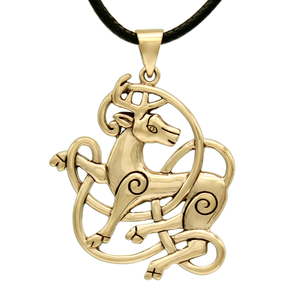 Bronze Celtic Knot Stag Pendant Bronze Celtic Knot Stag Pendant