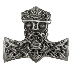 Pewter Mammen Style Thors Hammer Pendant