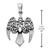 Sterling Silver Small Morrigan Raven Pendant Sterling Silver Small Morrigan Raven Pendant