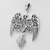Sterling Silver Large Morrigan Raven Pendant Sterling Silver Large Morrigan Raven Pendant