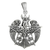 Sterling Silver Crescent Raven Pentacle Pendant Sterling Silver Crescent Raven Pentacle Pendant