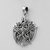 Sterling Silver Crescent Raven Pentacle Pendant Sterling Silver Crescent Raven Pentacle Pendant