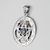 Sterling Silver Extra Large Cut Out Moon Pentacle Pendant with Rainbow Moonstone Sterling Silver Extra Large Cut Out Moon Pentacle Pendant with Rainbow Moonstone