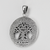 Sterling Silver Large Cut Out Tree Pentacle Pendant