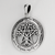 Sterling Silver Large Cut Out Tree Pentacle Pendant