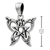 Sterling Silver Small Butterfly Pentacle Pendant Sterling Silver Small Butterfly Pentacle Pendant