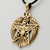 Bronze Large Crescent Raven Pentacle Pendant Bronze Large Crescent Raven Pentacle Pendant