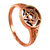 Copper Crescent Moon Pentacle Ring Copper Crescent Moon Pentacle Ring