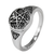 Sterling Silver Small Tree Pentacle Ring