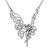 Sterling Silver Dancing Faerie Necklace with Rainbow Moonstone
