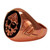 Large Copper Odin Valknut Ring Large Copper Odin Valknut Ring