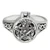 Sterling Silver Moon Pentacle Poison Locket Ring