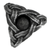Pewter Mini Triskelion Candle Holder Pewter Mini Triskelion Candle Holder