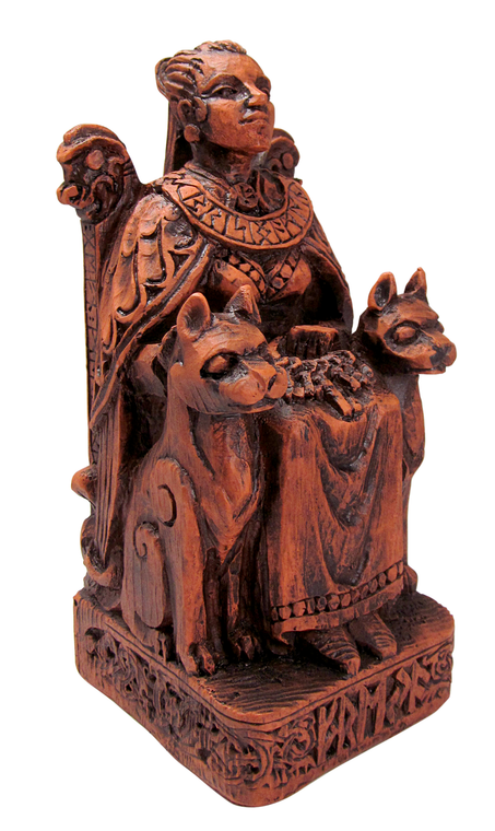 Norse Viking Goddess Freya Statue Heathen Asatru Altar Figurine