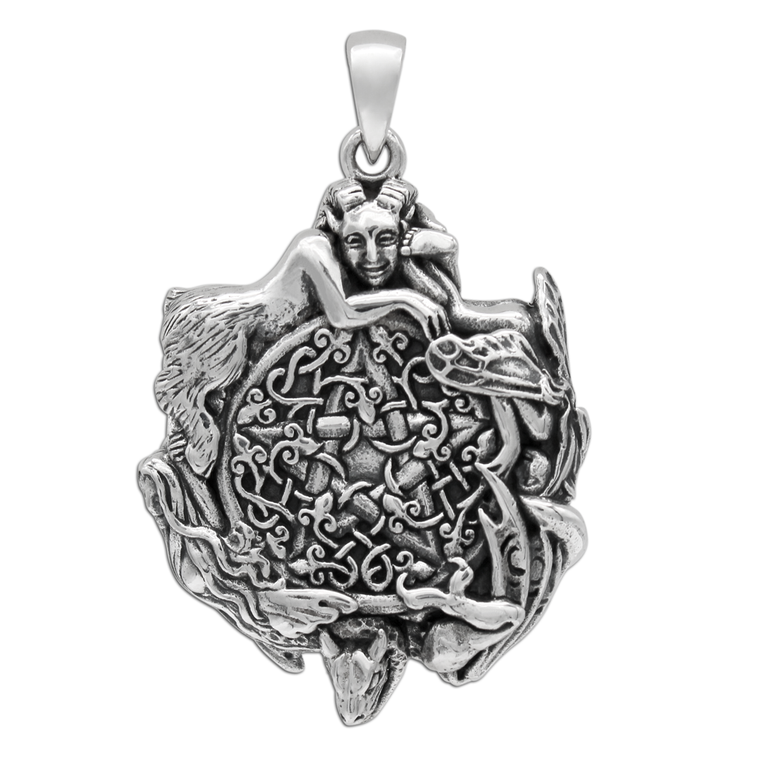 Sterling Silver Fairy Pentacle Pendant