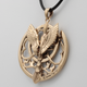 Bronze Queen Of Heaven Pendant - Astarte/Ishtar Goddess Necklace, 1 7/8" Tall, Handmade Art Jewelry