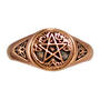 Copper Tree Pentacle Ring 