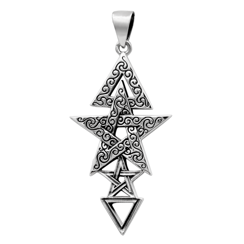 Sterling Silver 3rd Degree Pentacle Pendant