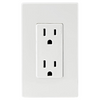 Contacto Dúplex de 15A 125V 5325W y Placa de 1 Módulo DECORA Color Blanco 803010SW Leviton