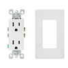 Contacto Dúplex de 15A 125V 5325W y Placa de 1 Módulo DECORA Color Blanco 803010SW Leviton