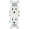 Contacto Dúplex de 15A 125V 5325W y Placa de 1 Módulo DECORA Color Blanco 803010SW Leviton