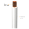 Cable Eléctrico THHW-LS Calibre 8 100% Cobre 600V 90°C Caja 100m Color Blanco SLY297 Indiana