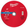 Disco de Corte para Metal de 9in x 3/32in x 7/8in Tipo 1 49940043 Milwaukee
