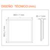Panel Led 600X600 36W 4320lm 6500K 89376 Ledvance