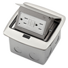 Caja Desplegable para Piso DECORA Color Niquel 15A 125V PFGF1BN Leviton