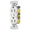 Contacto Dúplex 15A 125V Color Blanco RR15W Hubbell
