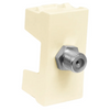 Conector de TV Coaxial CIEN Color Marfil TVCABMAR Leviton