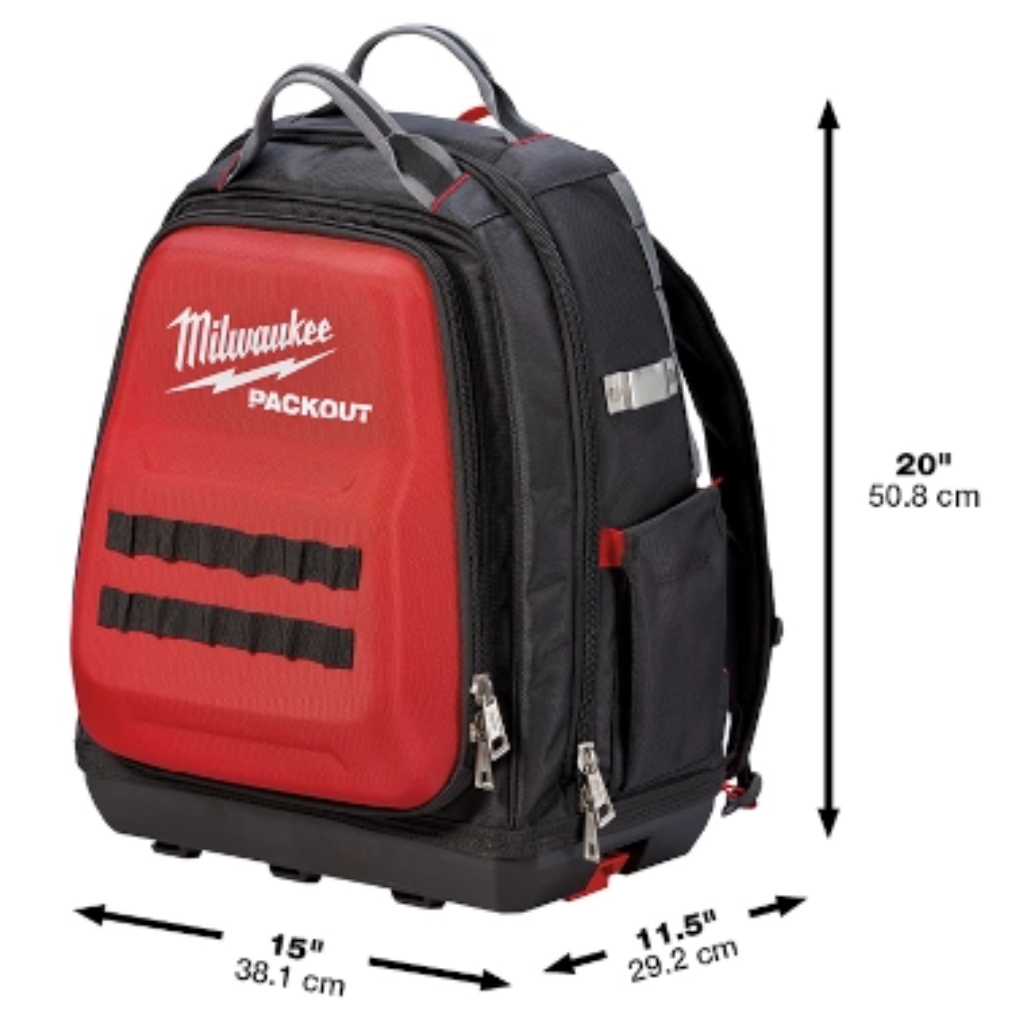 Mochila Porta Herramientas PACKOUT con 48 Bolsillos 48228301 Milwaukee