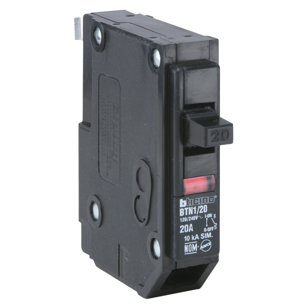 Interruptor Termomagnético 1P 20A 10KA BTN120 Bticino