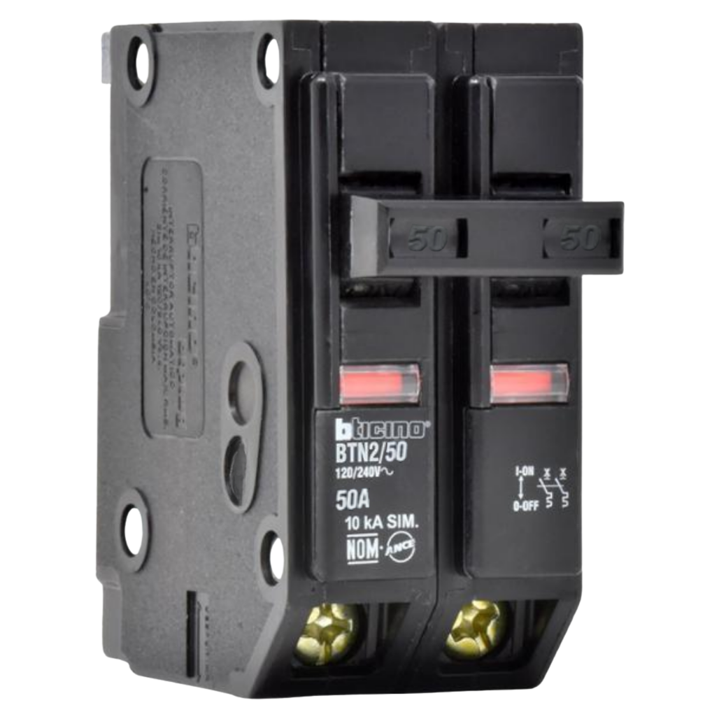 Interruptor Termomagnético 2P 50A 10KA BTN250 Bticino