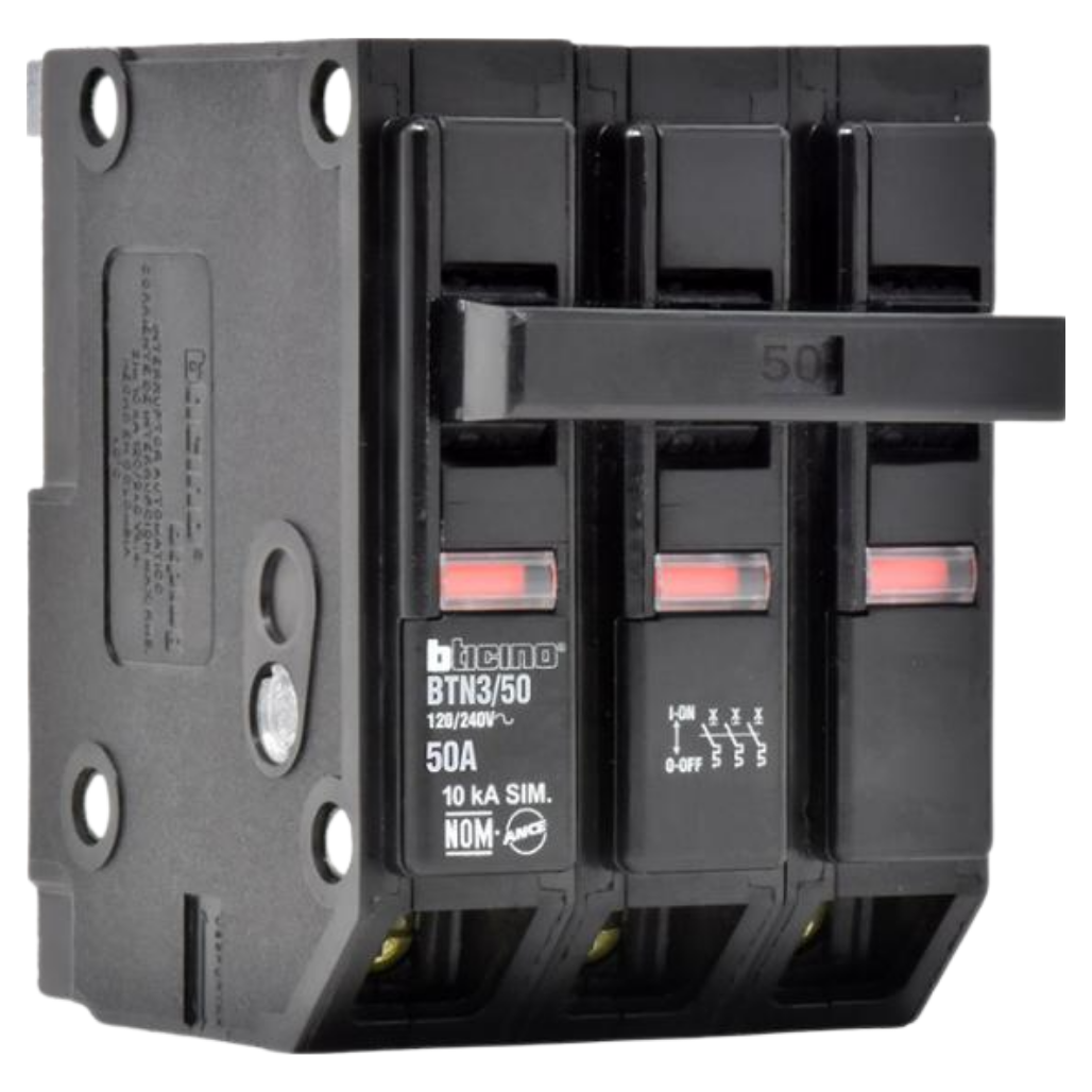 Interruptor Termomagnético 3P 50A 10KA BTN350 Bticino