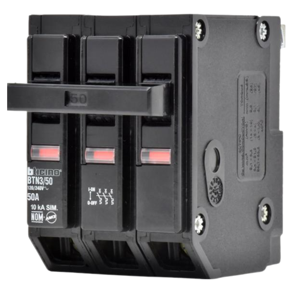 Interruptor Termomagnético 3P 50A 10KA BTN350 Bticino
