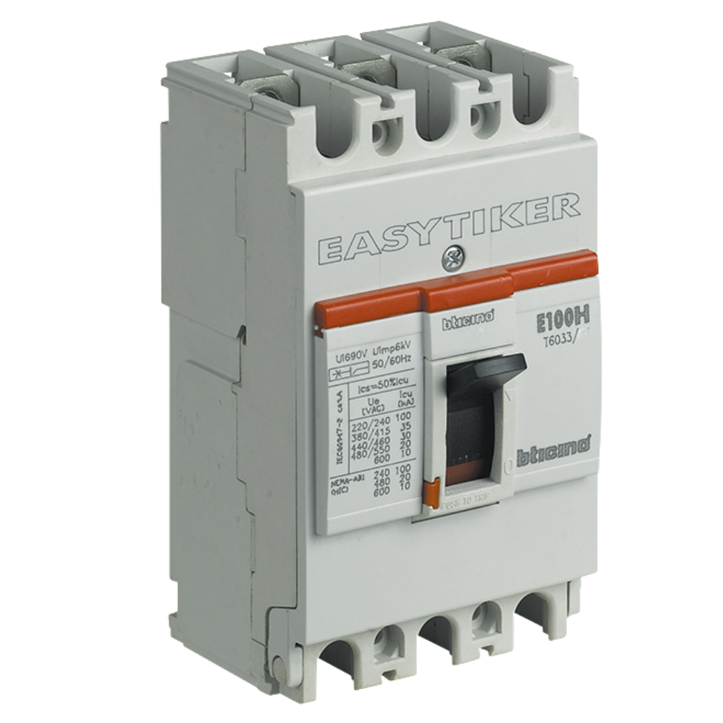 Interruptor Termomagnético 3P 60A T603360 Bticino
