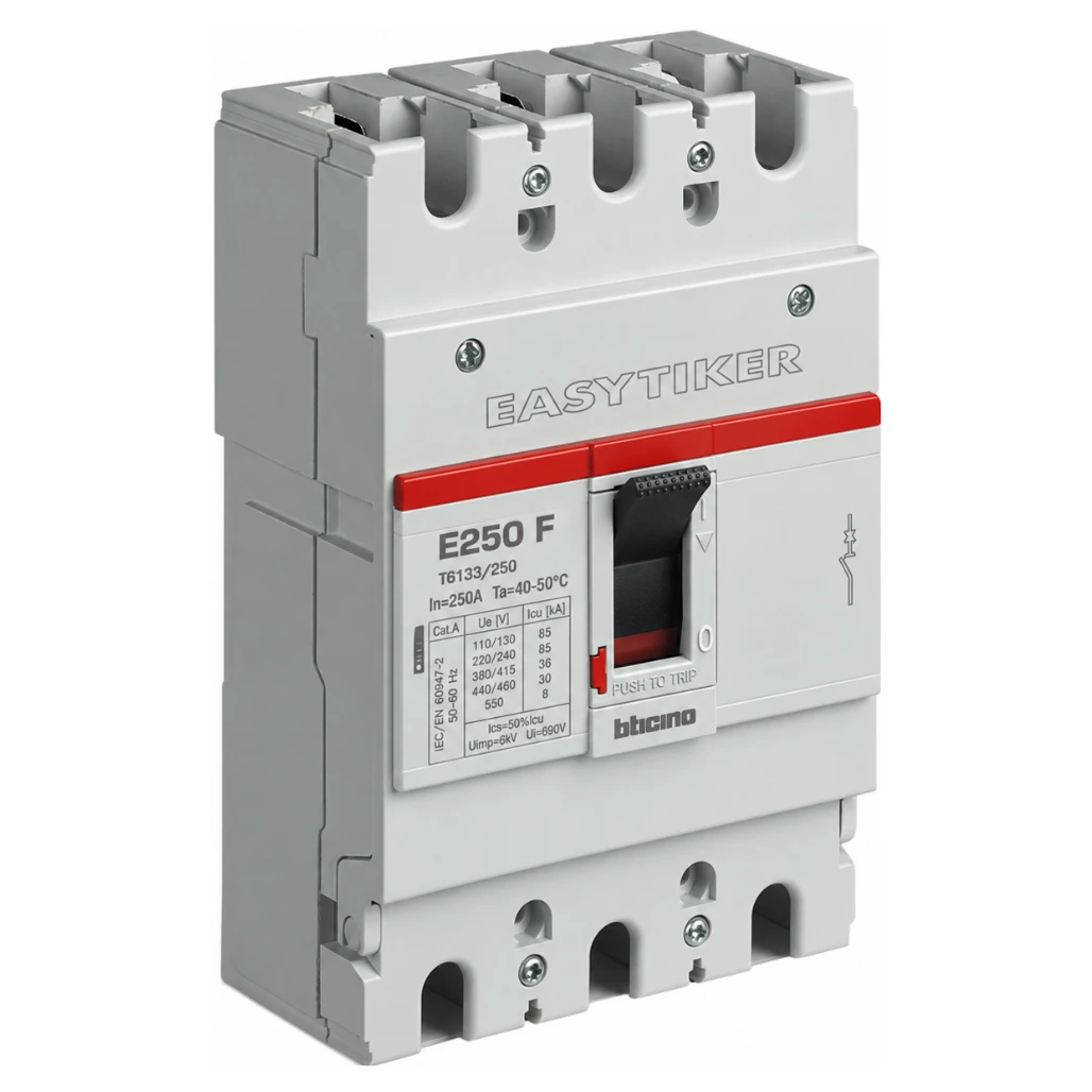 Interruptor Termomagnético EASYTIKER 3P 250A T6133250 Bticino
