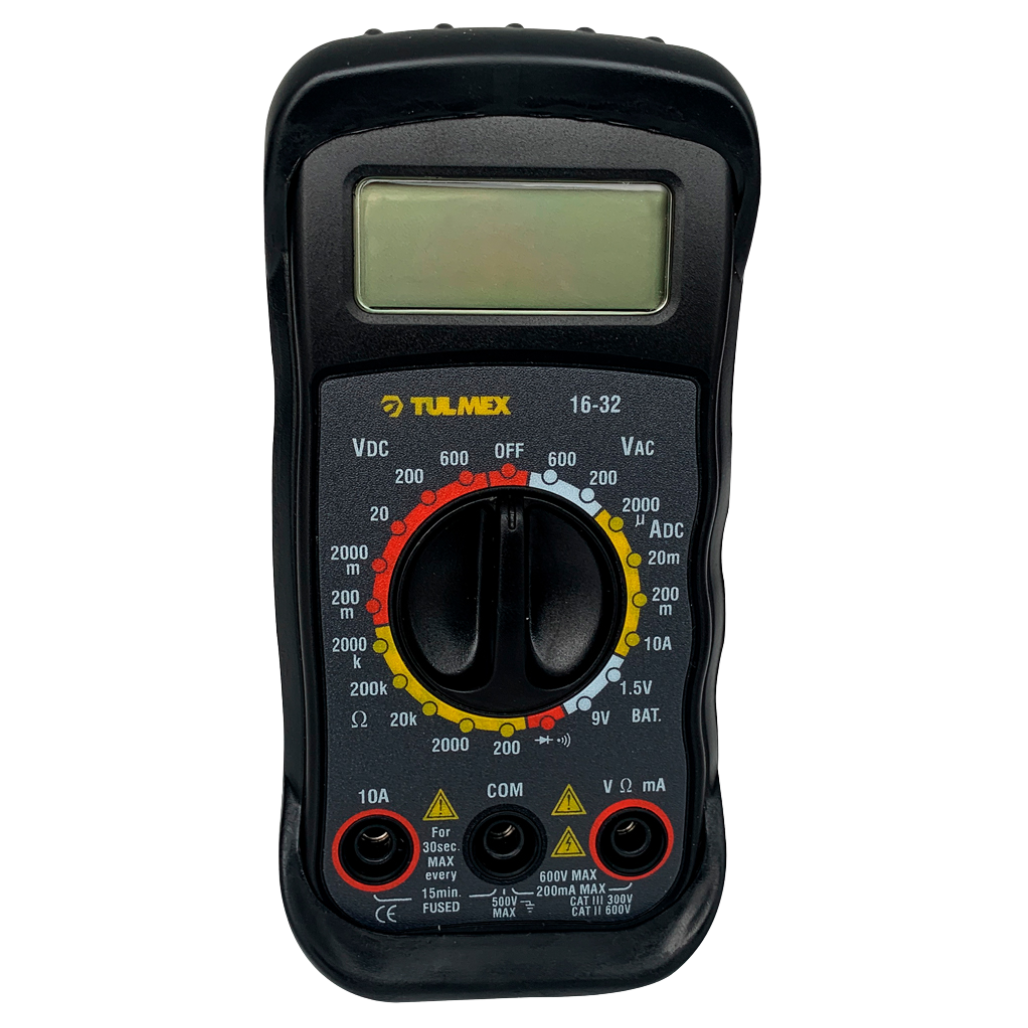 Multimetro Digital de Bolsillo de 600V 1632 Tulmex