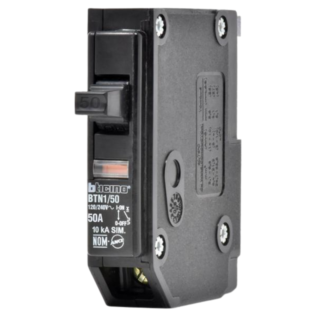 Interruptor Termomagnético 1P 50A 10KA BTN150 Bticino