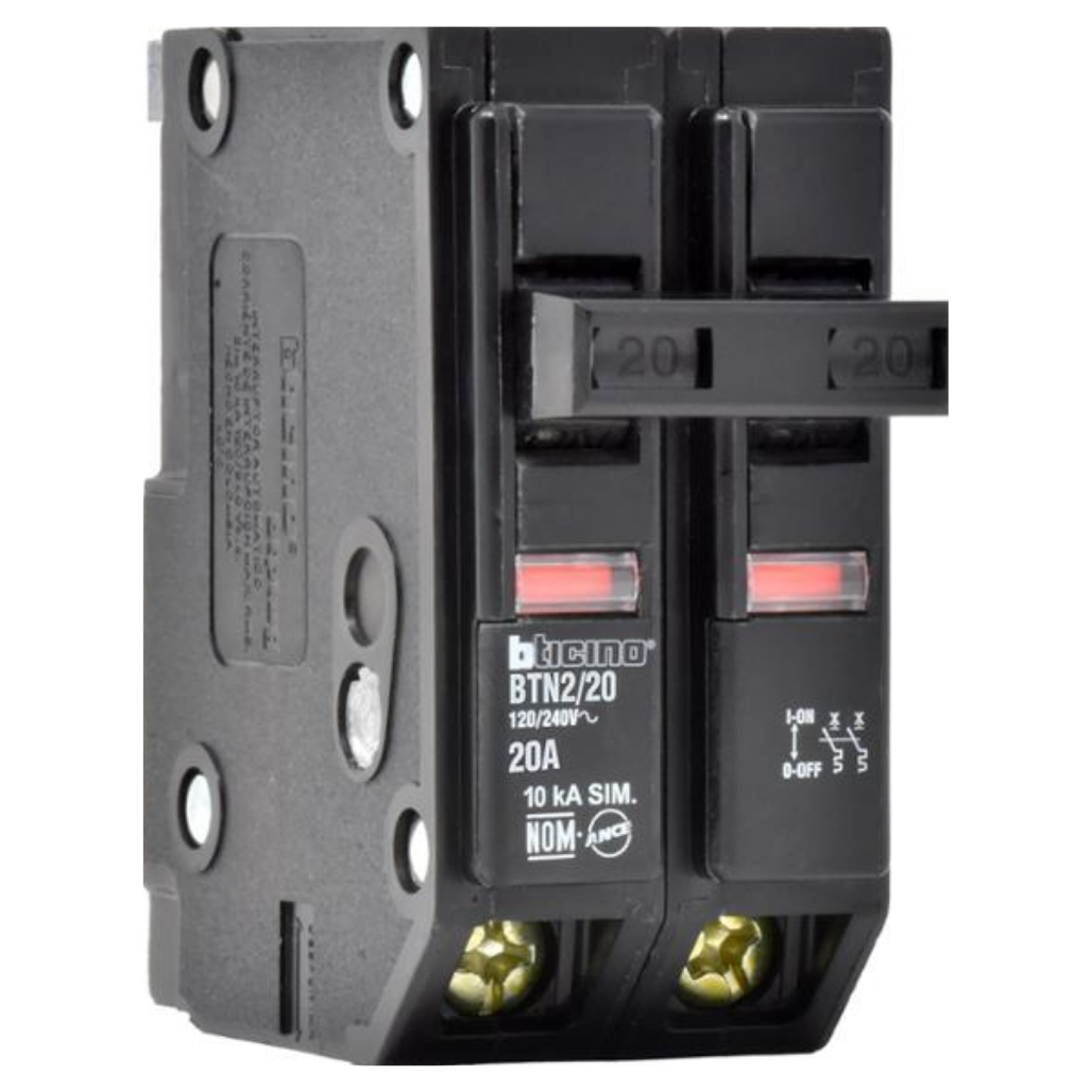 Interruptor Termomagnético 2P 20A 10KA BTN220 Bticino