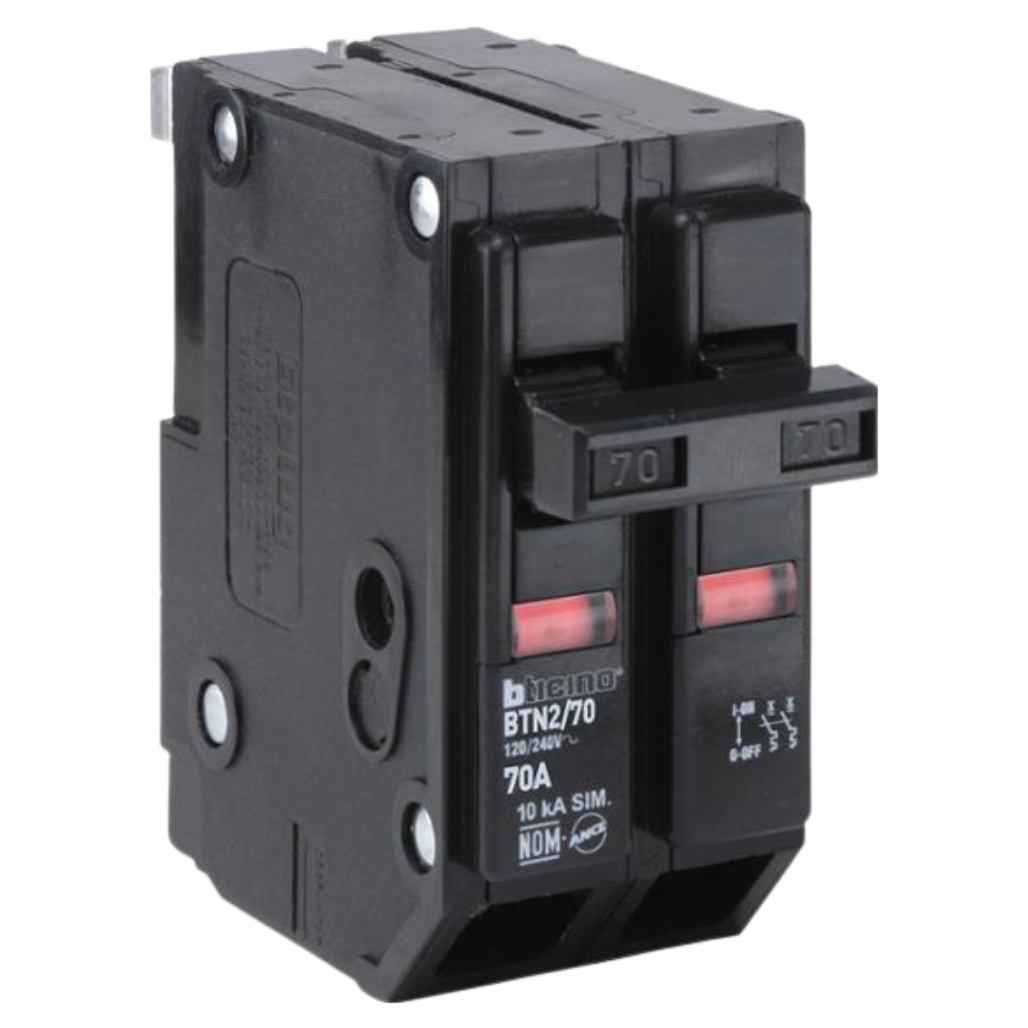 Interruptor Termomagnético 2P 70A 10KA BTN270 Bticino