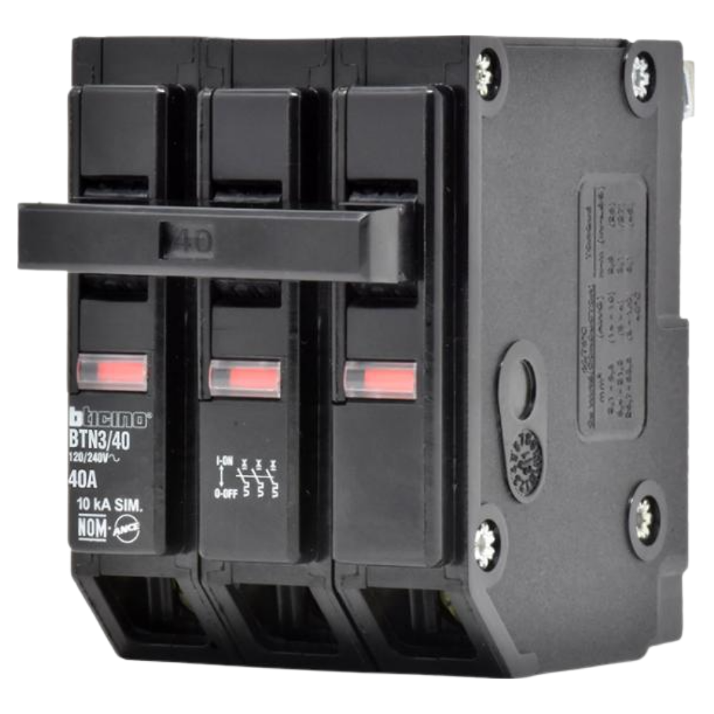 Interruptor Termomagnético 3P 40A 10KA BTN340 Bticino