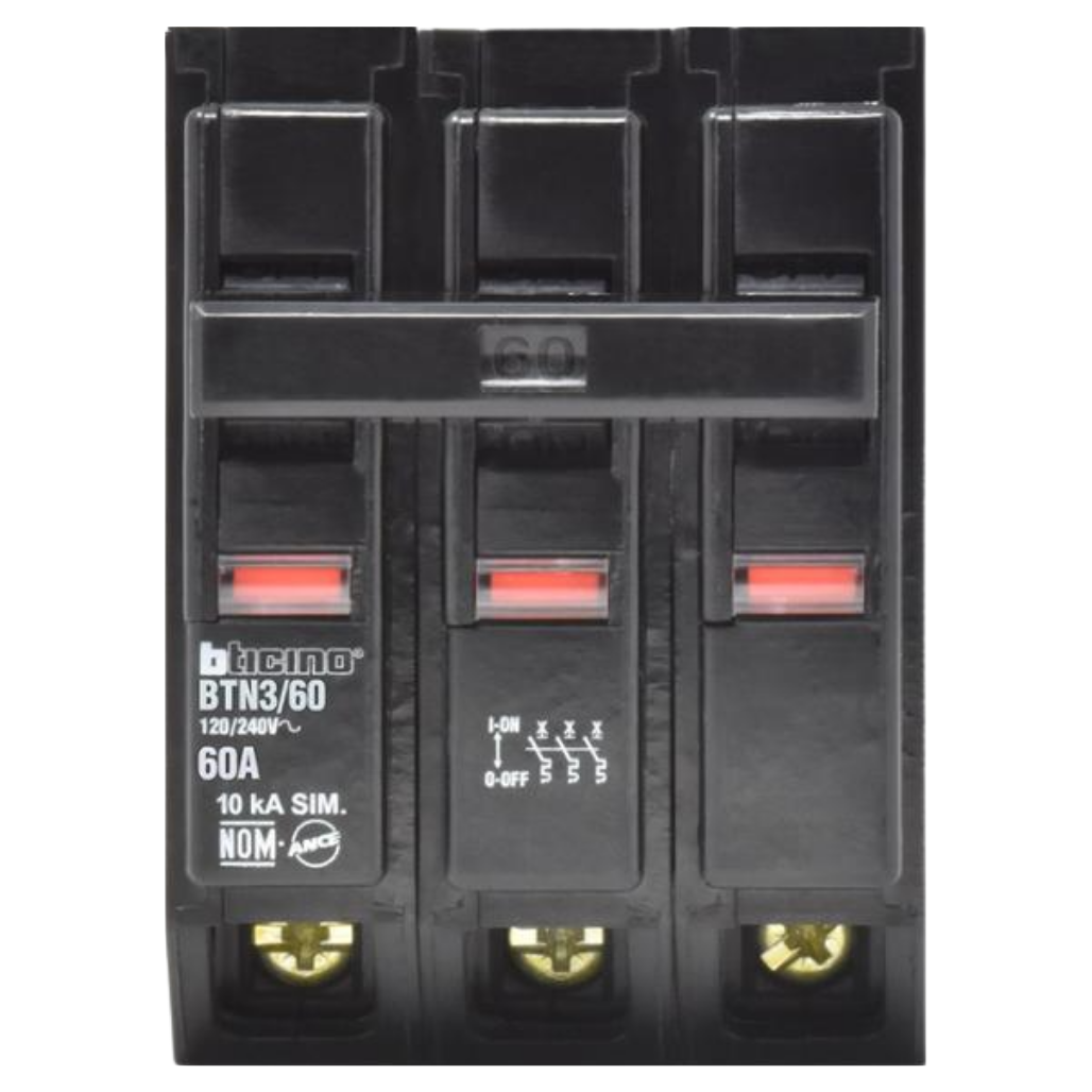 Interruptor Termomagnético 3P 60A 10KA BTN360 Bticino
