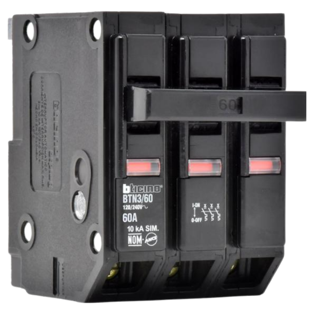 Interruptor Termomagnético 3P 60A 10KA BTN360 Bticino
