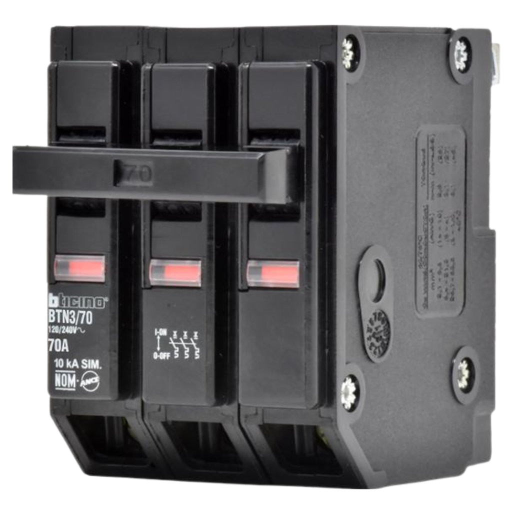 Interruptor Termomagnético 3P 70A 10KA BTN370 Bticino