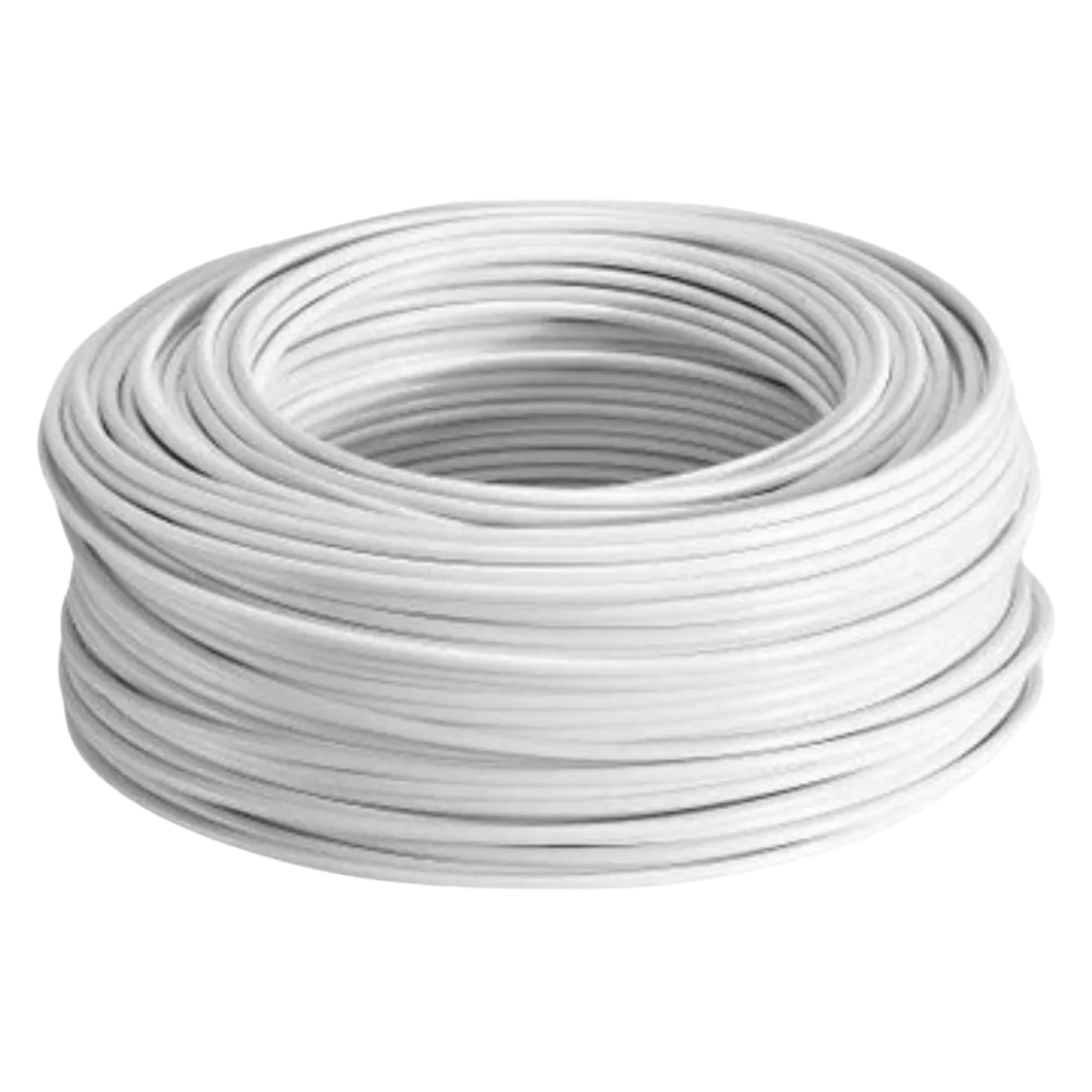 Cable Eléctrico THHW-LS Calibre 8 100% Cobre 600V 90°C Caja 100m Color Blanco SLY297 Indiana