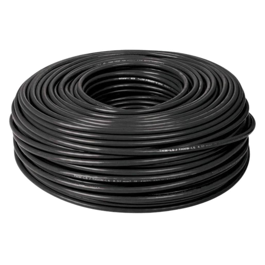 Cable Eléctrico THHW-LS Calibre 10 100% Cobre 600V 90°C Caja 100m Color Negro SLY304 Indiana